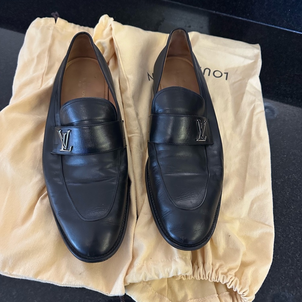Louis Vuitton Men's Black Loafers